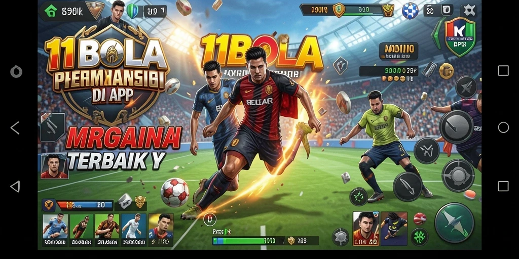 Screenshot utama 11BOLA menampilkan pertarungan strategi yang mendebarkan.