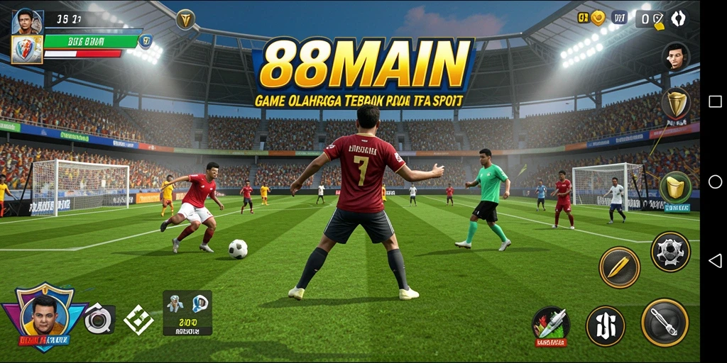 Tampilan gameplay menarik dari game olahraga 88MAIN.