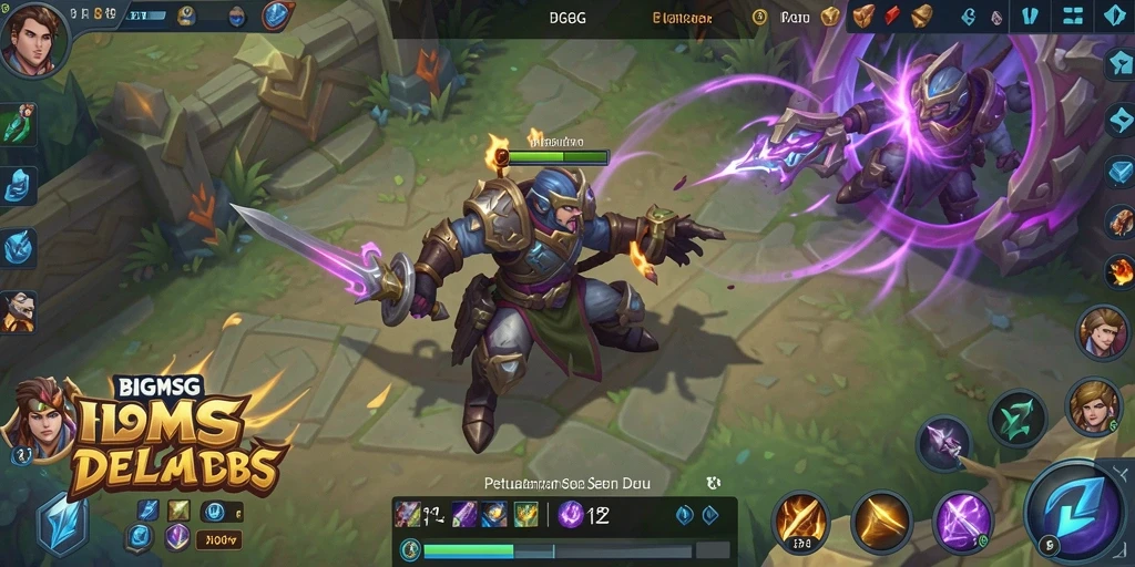Tangkapan layar menampilkan aksi seru dalam gameplay MOBA BIGMSG.