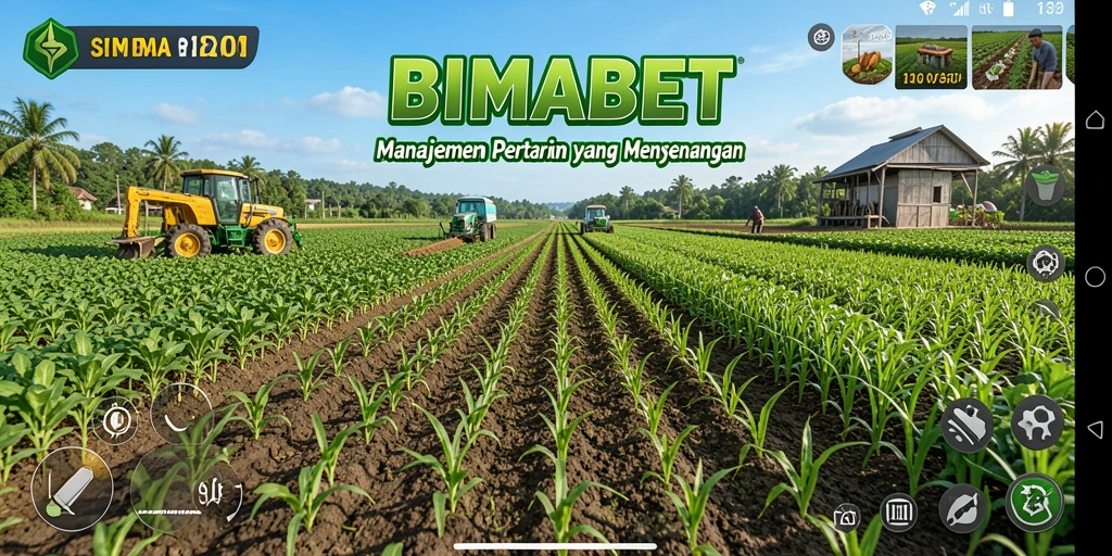 Screenshot gameplay menunjukkan pengalaman bertani yang seru di BIMABET.