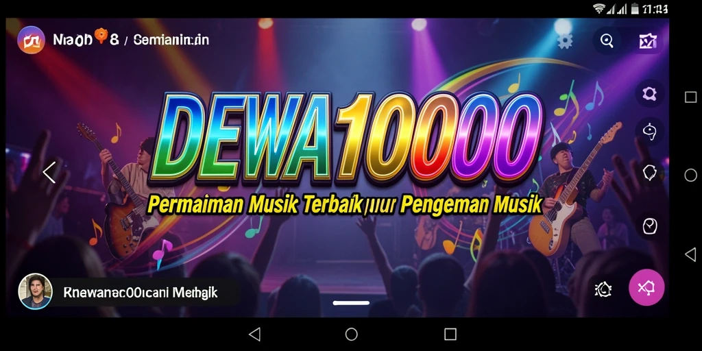 Tampilan gameplay seru di DEWA1000 dengan musik favorit.