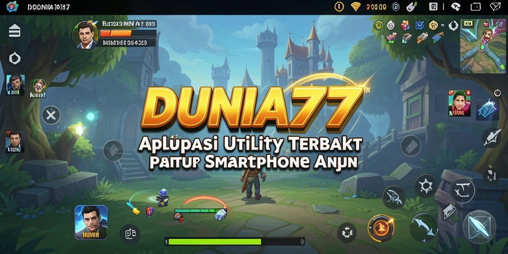 Screenshot DUNIA77 menunjukkan fungsi optimasi dan pengelolaan aplikasi.