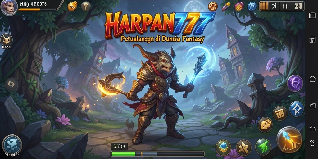 Tampilan gameplay HARAPAN777 yang menakjubkan dengan petualangan seru.
