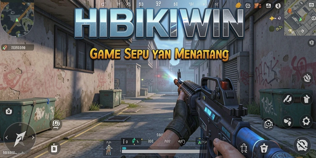 Menampilkan gameplay seru di HIBIKIWIN dengan aksi tembak-menembak yang menegangkan.