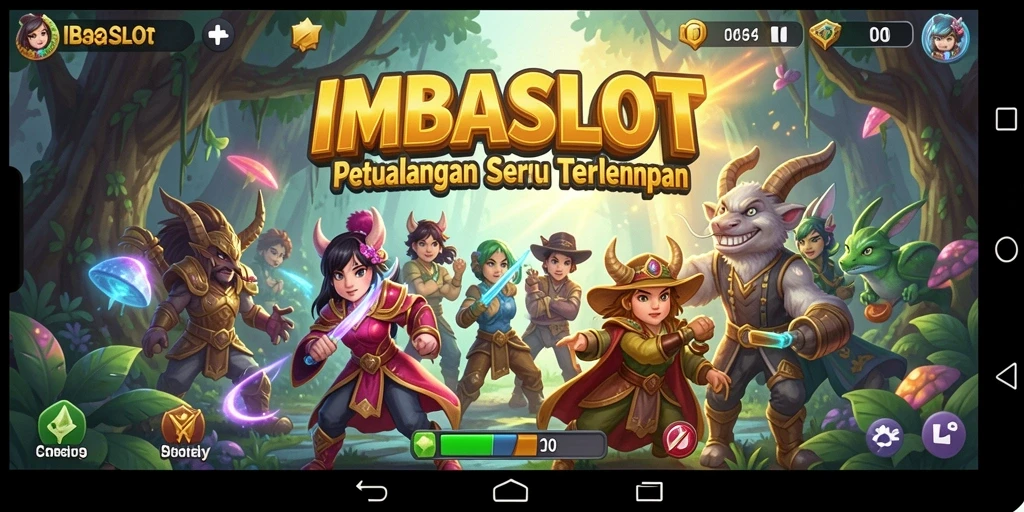 Tangkapan layar utama IMBASLOT menampilkan aksi seru dalam gameplay petualangan.