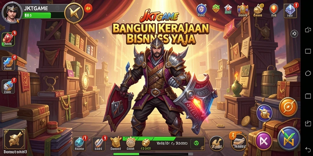 Tampilan gameplay JKTGAME yang menggambarkan tantangan Tycoon.