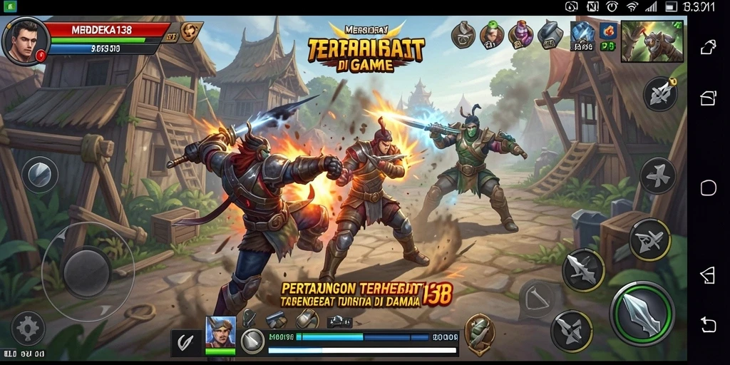 Menampilkan gameplay Fighting yang intens dan penuh aksi.