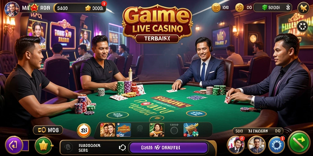Screenshot gameplay seru MPO08 Live Casino dengan dealer profesional.