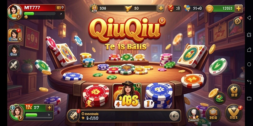 Tampilan menarik dari gameplay QiuQiu di MT777.