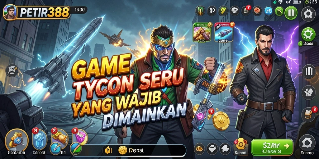 Screenshot gameplay PETIR388 yang menampilkan aktivitas membangun bisnis.