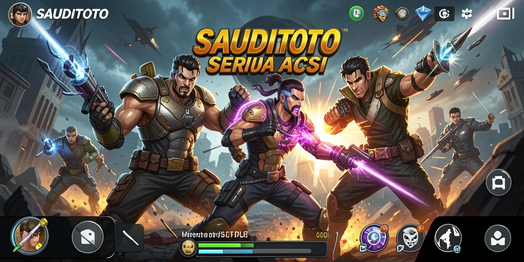 Tangkapan layar aksi seru dari gameplay SAUDITOTO.