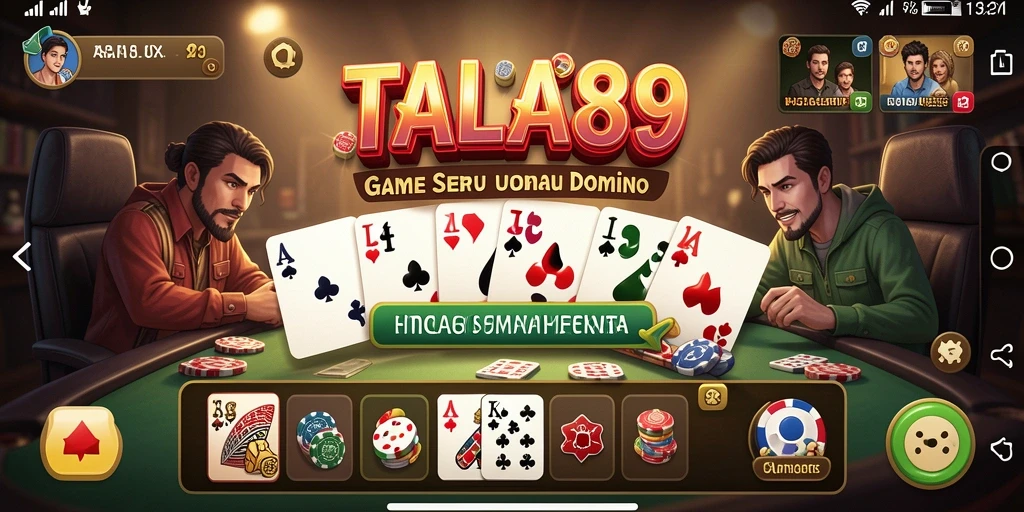 Gameplay intens domino yang seru dan mengasyikkan di TALAS89.